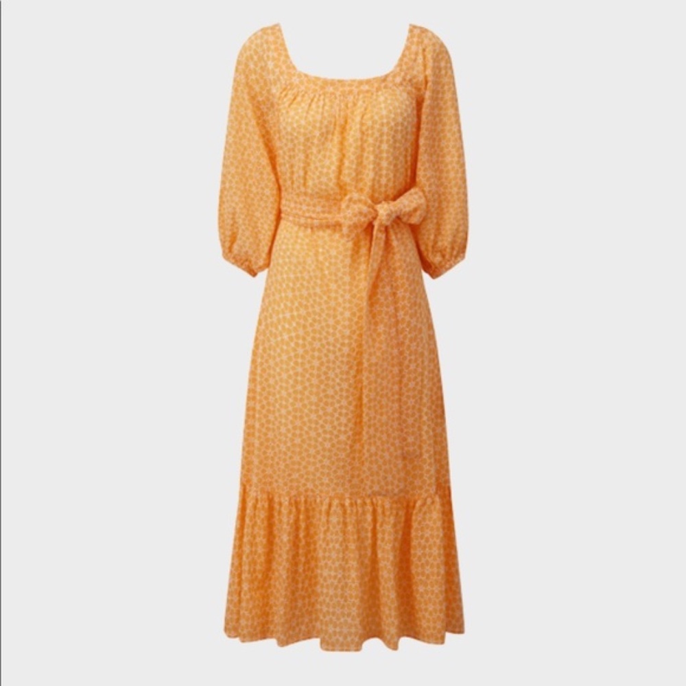 Lisa Marie Fernandez Oversized Eyelet Tie Waist Dress Size 1 (2-4) OVERSIZED